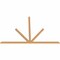 Ekena Millwork Saratoga Timber Gable Bracket, Western Red Cedar, 108"W x 72"H x 1 1/2"D x 3 1/2"F, 16/12 Pitch GBW108X72X0204SAR00SWR - alternate 2